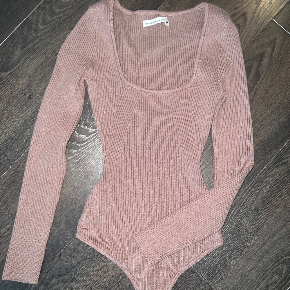 Abercrombie square neck sweater body suit